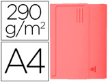Classificador Exacompta em Cartolina com Bolsa Din A4 Vermelho 290 gr