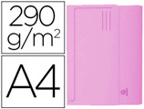 Classificador Exacompta em Cartolina com Bolsa Din A4 Rosa 290 gr