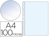 Bolsa Catálogo Q-connect Din A4 100 Microns Cristal Bolsa de 100 Unidades