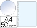 Saca Catalogo Q-connect Din A4 50 Microns Cristal Bolsa de 100 Unidades
