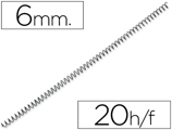 Espiral Q-connect Metálica 56 4:1 6mm 1 mm Caixa de 200 Unidades