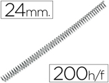 Espiral Q-connect Metálica 56 4:1 24mm 1,2mm Caixa de 100 Unidades