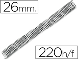 Espiral Q-connect Metálica 64 5:1 26mm 1,2mm Caixa de 50 Unidades