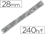 Espiral Q-connect Metálica 64 5:1 28mm 1,2mm Caixa de 50 Unidades