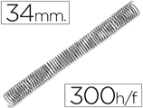 Espiral Q-connect Metálica 64 5:1 34mm 1,2mm Caixa de 25 Unidades