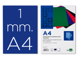 Capa de Encadernação Cartão Din A4 1 mm Azul Pack de 50 Unidades