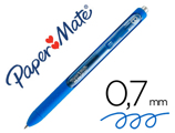 Esferográfica Paper Mate Inkjoy Retrátil Gel Pen Traço 0,7 mm Azul