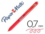 Esferográfica Paper Mate Inkjoy Retrátil Gel Pen Traço 0,7 mm Vermelho