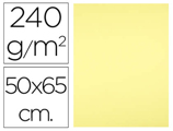 Cartolina 50x65 cm 240 gr Amarelo Médio Pack de 25 Unidades