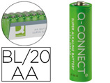 Pilha Q-connect Alcalina AA Pack com 20 Unidades