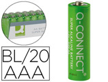 Pilha Q-connect Alcalina AAA Pack com 20 Unidades
