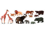 Jogo Miniland Animais da Selva com Crias 12 Figuras