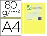 Papel de Cor Q-connect Din A4 80gr Amarelo Intenso Pack de 500 Folhas