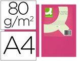 Papel de Cor Q-connect Din A4 80gr Rosa Neon Pack de 500 Folhas