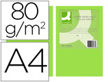 Papel de Cor Q-connect Din A4 80gr Verde Neon Pack de 500 Folhas