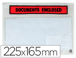 Envelope Autoadesivo Q-connect Porta Documentos Multilingue 225x165 mm sem Janela Pack de 100 Unidades