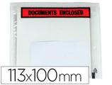Envelope Autoadesivo Q-connect Porta Documentos multilingue113x100 mm sem Janela Pack de 100 Unidades