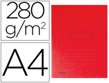 Classificador Exacompta Cartolina Reciclada Din A4 Vermelho 280gr com 2 Abas Interior