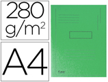 Classificador Exacompta Cartolina Reciclada Din A4 Verde 280gr com 2 Abas Interior