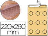 Envelope Borbulhas Q-connect Creme e/2 220x260 mm Caixa de 100 Unidades