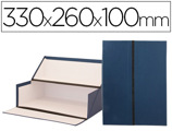 Caixas de Arquivo Frances Azul Medidas 330x260x100 mm