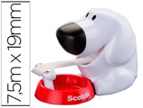 Desenrolador Scotch de Secretária Doggy C31 de 19mm x7,5 mt Inclui Rolo de Fita Magic