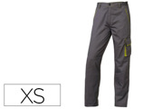 Calças Deltaplus com Cintura Ajustável e 5 Bolsos Cor Cinza - Verde Formato XS