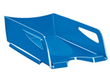 Tabuleiro de Secretária Cep Maxi de Grande Capacidade 386x270x115 mm Plástico Azul