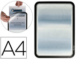 Moldura Porta-Anúncio Magnético Tarifold Din A4 em Pvc Cor Preto Pack de 2 Unidades