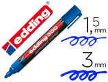 Marcador Edding Permanente 300 Azul Ponta Redonda 1,5 mm