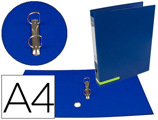 Pasta de Arquivo Color System Cartão Forrado Din A4 2 Argolas 25 mm Mistos Lombada de 40 mm sem Caixa Azul