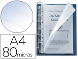 Bolsa Catálogo Q-connect Din A4 80 Microns Cristal com Abertura Superior e Lateral Esquerda Bolsa de 25 Unidades