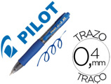 Esferográfica Pilot g-2 Pixie Azul Tinta Gel Retractil Pega de Borracha