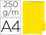 Classificador Gio em Cartolina Din A4 Pestana Direita 250 gr Amarelo