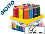 Lápis de Cores Giotto Stilnovo School Pack de 192 Unidades 12 Cores X 16 Unidades