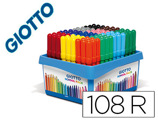 Marcador Giotto Turbo Maxi School Pack de 108 Unidades 12 Cores X 9 Unidades