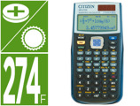 Calculadora Citizen Cientifica sr-270x College 274 Funciones Negra