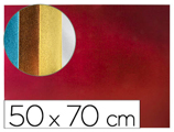 Goma Eva 50x70 cm Espessura 2 mm Metalizada Vermelho
