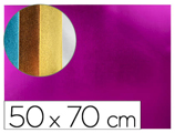 Goma Eva 50x70 cm Espessura 2 mm Metalizada Rosa