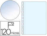 Bolsa Catálogo Q-connect Folio 120 Microns Cristal Bolsa de 10 Unidades