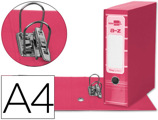 Pasta de Arquivo de Alavanca Filing System Cartão Forrado Din A4 com Caixa Rosa
