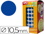 Etiquetas Apli Autoadesivas Circulares 10,5mm Azul em Rolo