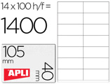 Etiquetas Adesivas Apli Din A4 105 X 40 mm