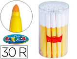 Marcador Jumbo Carioca Pote de 30 Unidades Amarelos