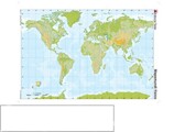 Mapa Mudo Color Planisferio -fisico