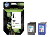 Tinteiro HP Pack 2 Preto e Cores SD367A