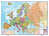 Quadro Planificação Mapa Europa 90x120cm
