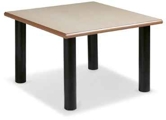 Mesa Receção 60x60cm Andrea Melamina Preta (mesa de Centro / Apoio)