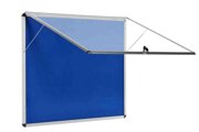 Vitrine Interior 1360x953mm Feltro Articulada no Topo Enclore Azul
