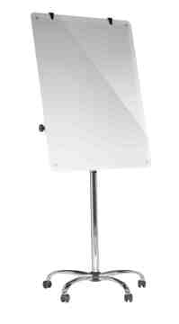 Quadro Branco Tripé 70x100cm Flip Chart Magnético com Rodas Vidro